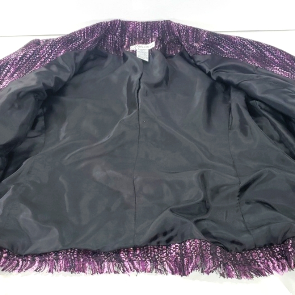 Dressbarn Purple 💜 Women's Blazer Jacket Made In Vietnam Size 14 - Picture 15 of 15